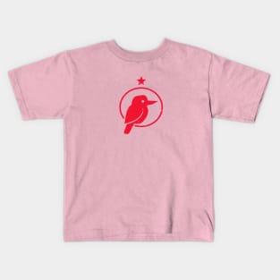 Stylized silhouette of Kookaburra, minimal art for birds and ornithology lovers Kids T-Shirt